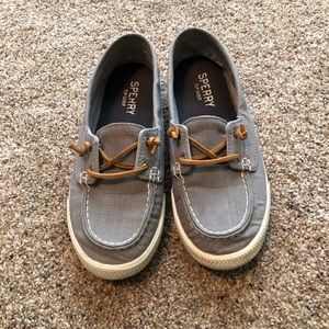 Grey Canvas Sperry